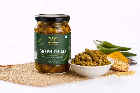 Green Chilli Pickle (Homemade)